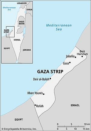 Gaza-strip-political-map-boundary