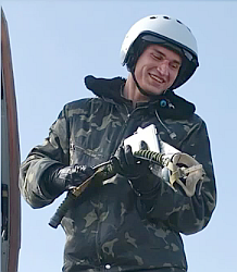 (1) Pilot 1st Class Lieutenant Colonel Maksym Ustimenko wa