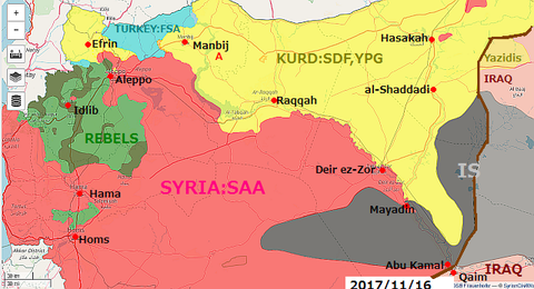 Syrian Civil War Map _ Live Map of the Syrian Civil War