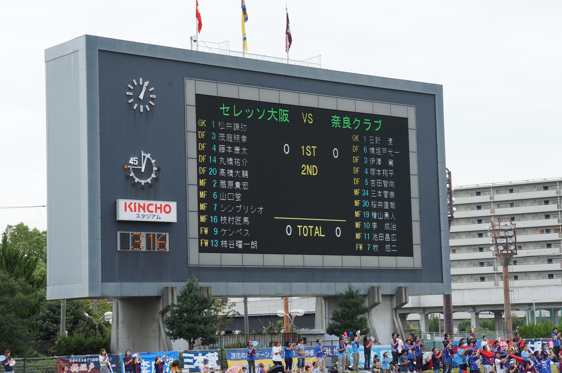 サッカー 天皇杯2回戦 奈良クラブはセレッソ大阪に敗れるも ユニフォームやチャント などで話題満載 奈良ちゅー