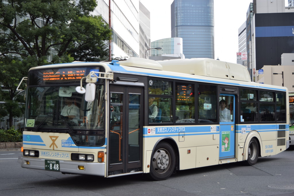 大阪市営バス 大阪市交通局 なにわ200か 848 奈良交通とバス撮影記
