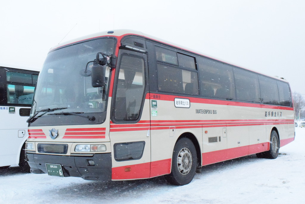 岩手県北バスの中古車 盛岡0か 6 奈良交通とバス撮影記