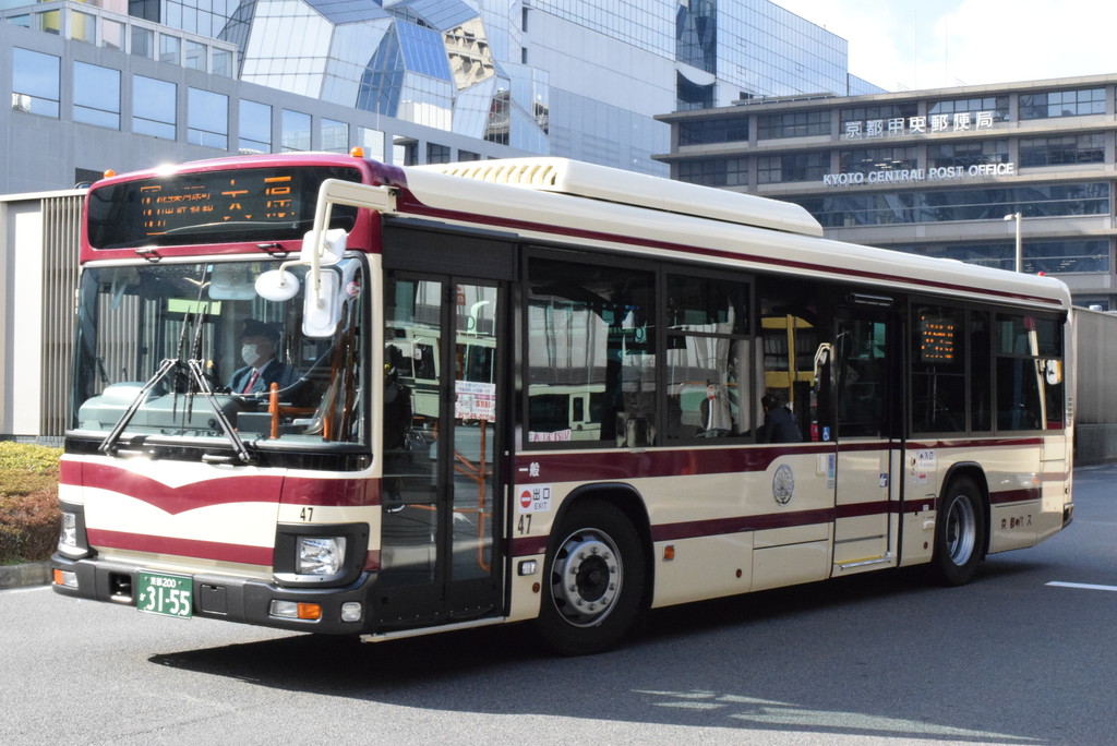 京都バスの新車 京都200か31 55 奈良交通とバス撮影記