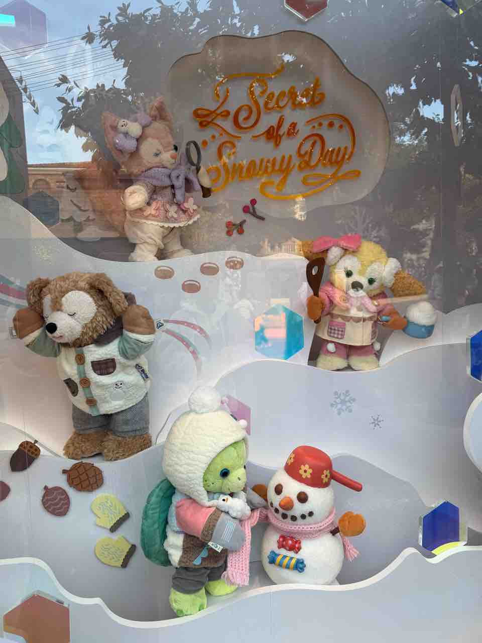 ぬいぐるみチャーム 雪だるま シークレットオブスノーウィーデイ 4点セット シークレットオブスノーウィーデイ ダッフィーぬいぐるみチャーム