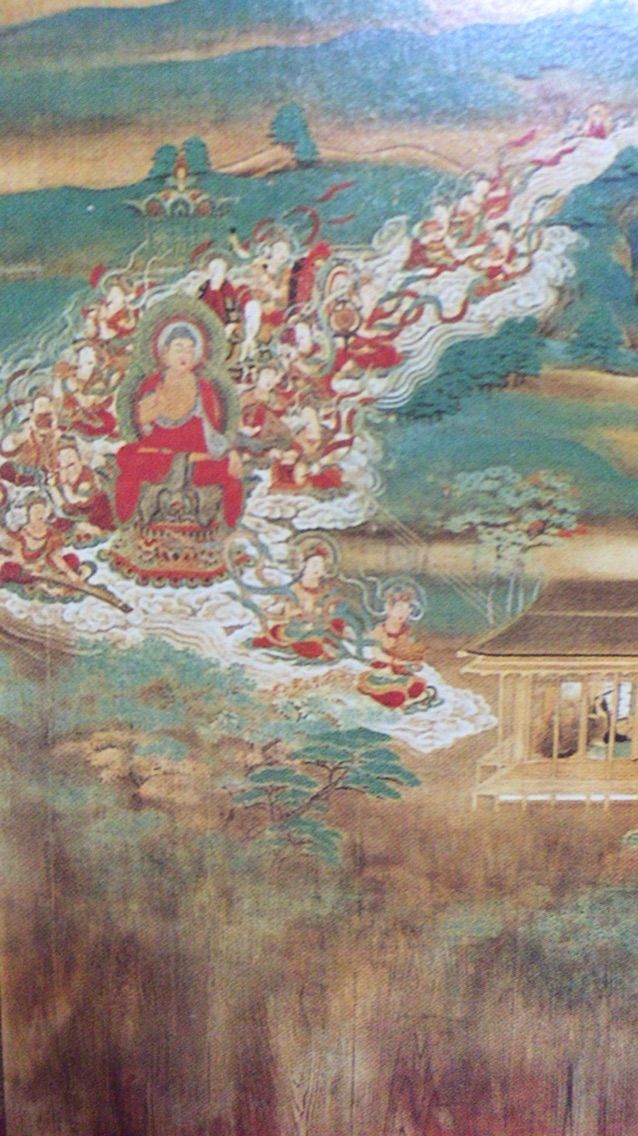 平等院鳳凰堂1 九品来迎図と仏後壁の絵画 はなこの仏像大好きブログ