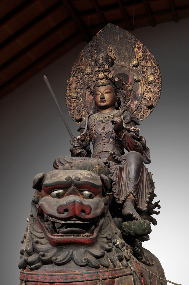 007騎獅文殊菩薩像