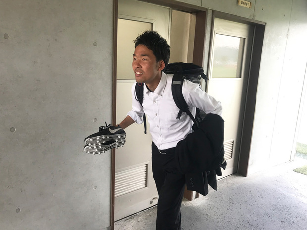 練習後の一コマ