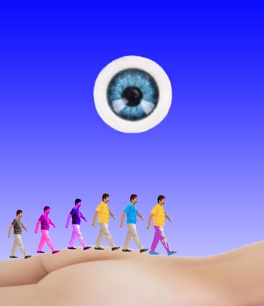 歩行、宇宙の目