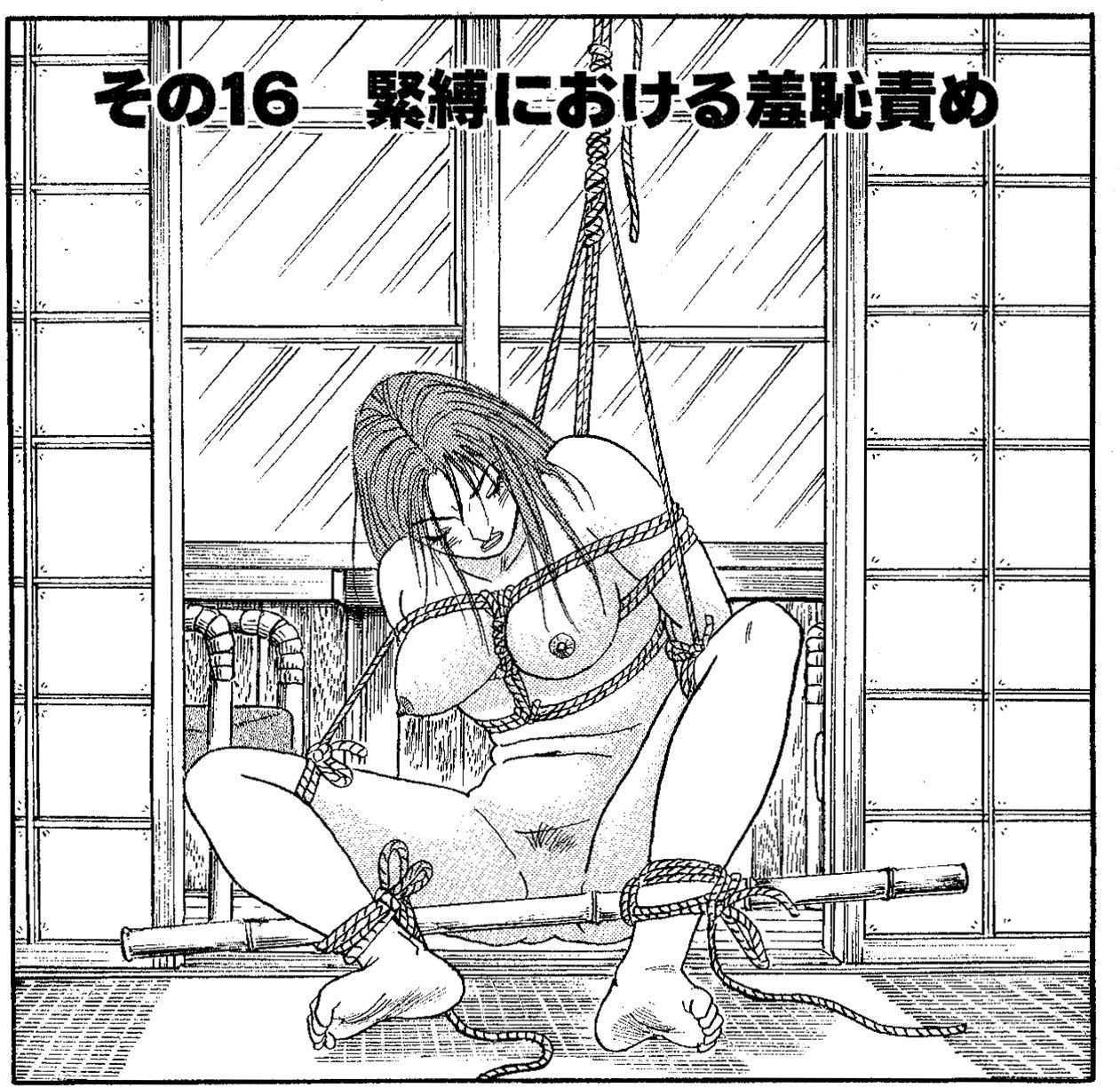 緊縛　鴨居　吊り 