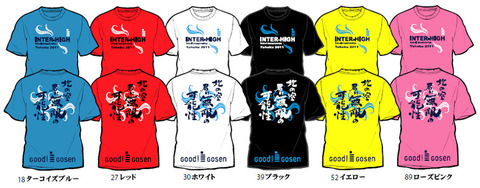 ゴーセン　インハイＴシャツ　２０１１