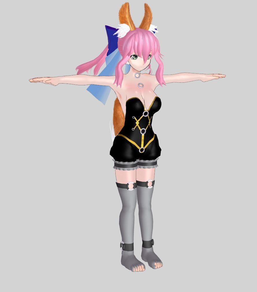 Fate Extra Ccc キャス狐 3 ゴスロリボンデージ版着手 Metalogic の 3dカスタム少女mod Depot