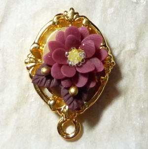 ビーズパーツ 樹脂粘土のお花 ペンダント ビーズパーツ 樹脂粘土お花パーツのｎａｒｕｍｉｄｏ