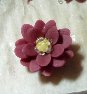 ビーズパーツ 樹脂粘土のお花 ペンダント ビーズパーツ 樹脂粘土お花パーツのｎａｒｕｍｉｄｏ