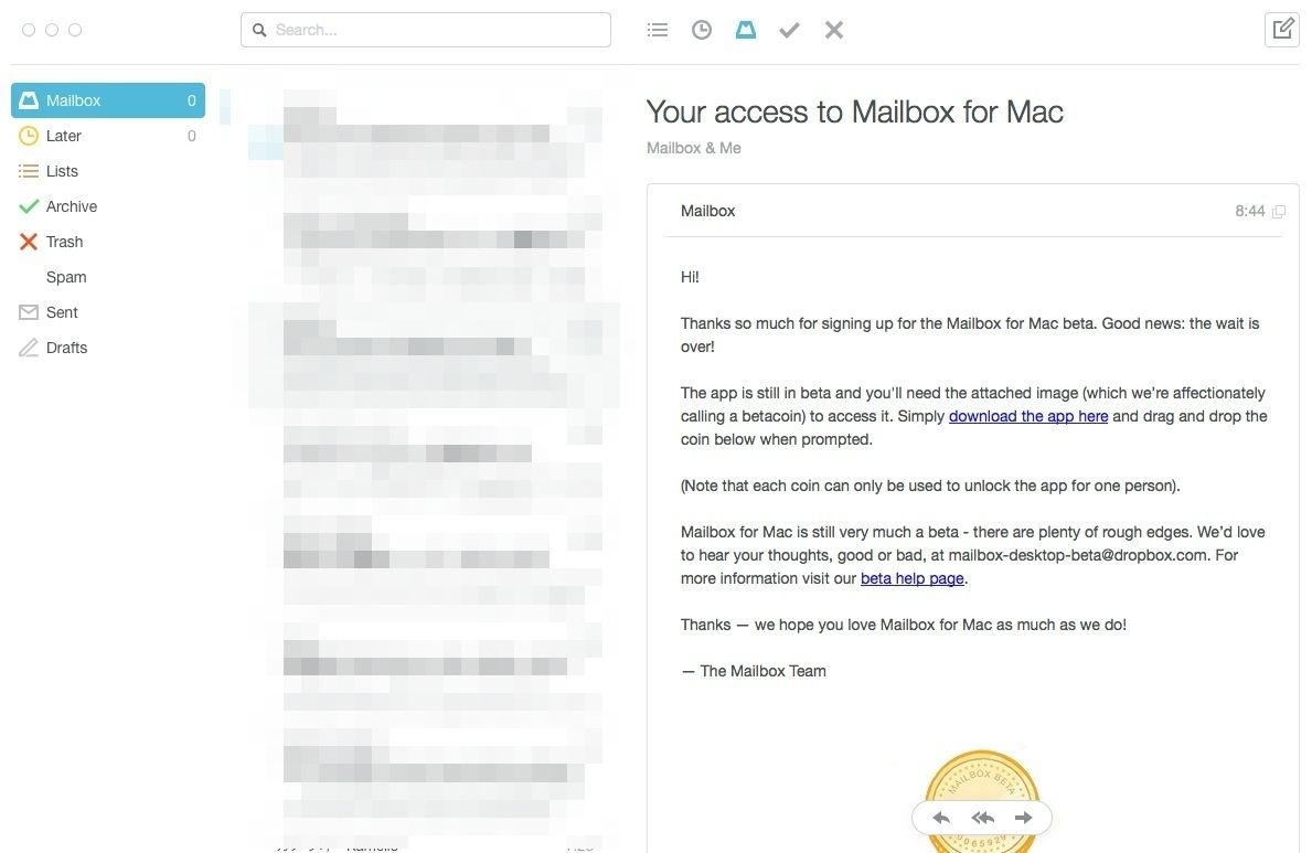  Mac 用メール アプリ「Mailbox」がオープンベータ版となり、すべてのユーザーが利用可能