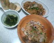 シーフード塩焼きそば&シーフードソース焼きそば