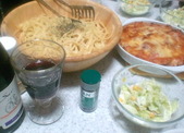 グラタンとペペロンチーノ