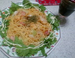 残り物で奇跡の鱈パスタ