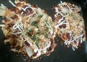 冷房の中のお好み焼き
