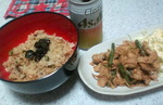 さんまひつまぶし&豚オイスターソース