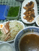 つけ麺&タコ唐揚げ
