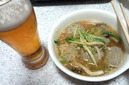 ビールとつみれ