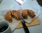 ザンギバーガー&スパカツバーガー
