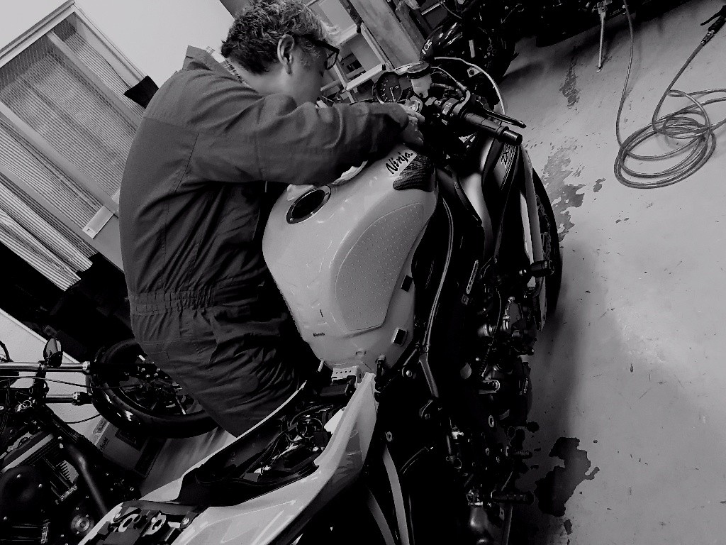2014 ZX6R バランスアップ 編 ② 【梨塾ガレージ