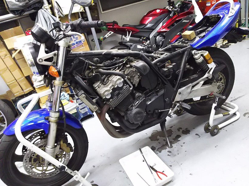 1999年型 cb400sf nc39 再生編 梨塾ガレージ 梨本塾 リザルト レポート