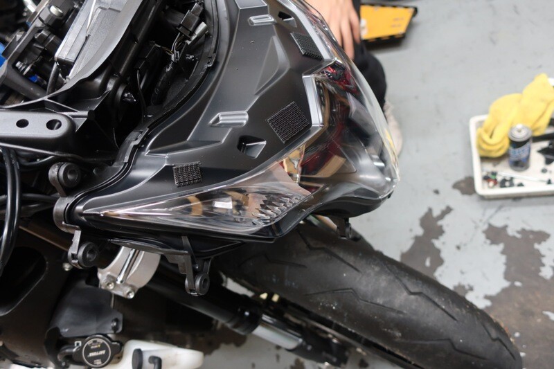 梨塾ガレージ】 ユーザー車 GSXR1000 L4 大転倒修復＋大幅