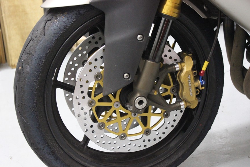 04-05 ZX10R ブレーキ マスターシリンダー交換 HPローター