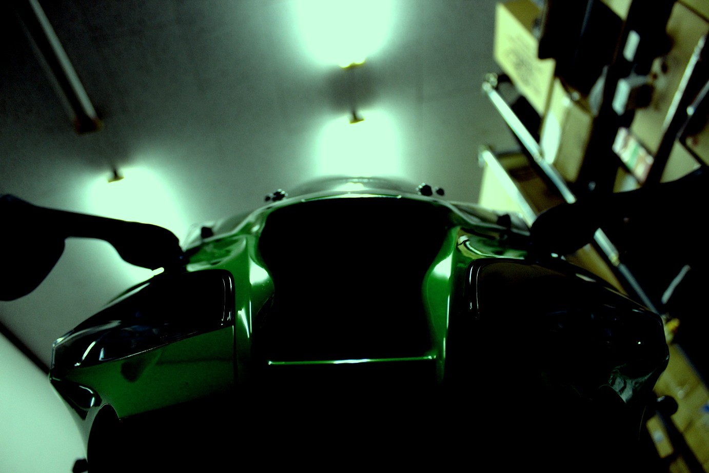 2011 ZX10R フロントフォークスプリング交換 ブレーキOH 