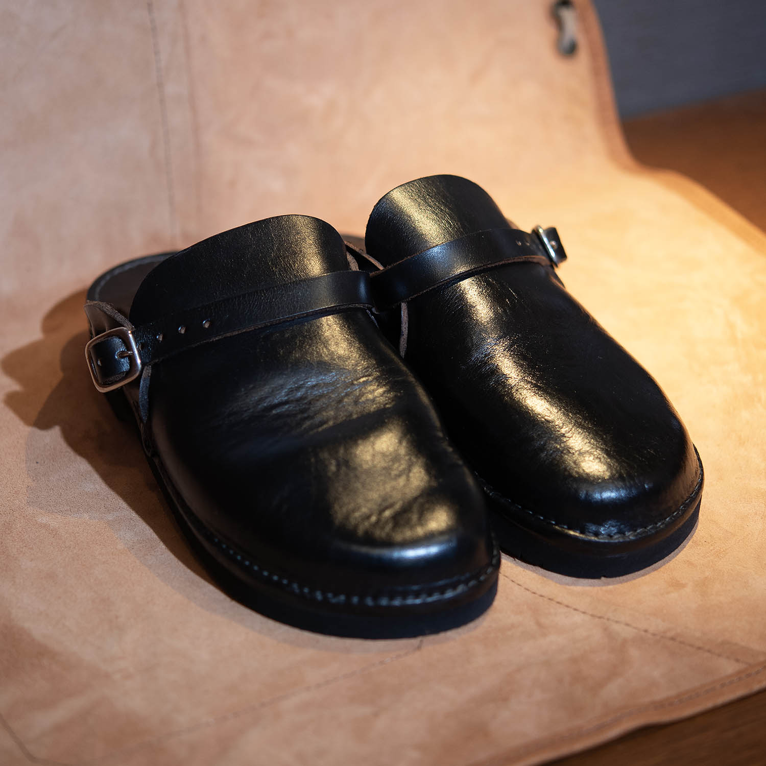 フェルナンドレザー Clog クロムエクセル ブラック レディース