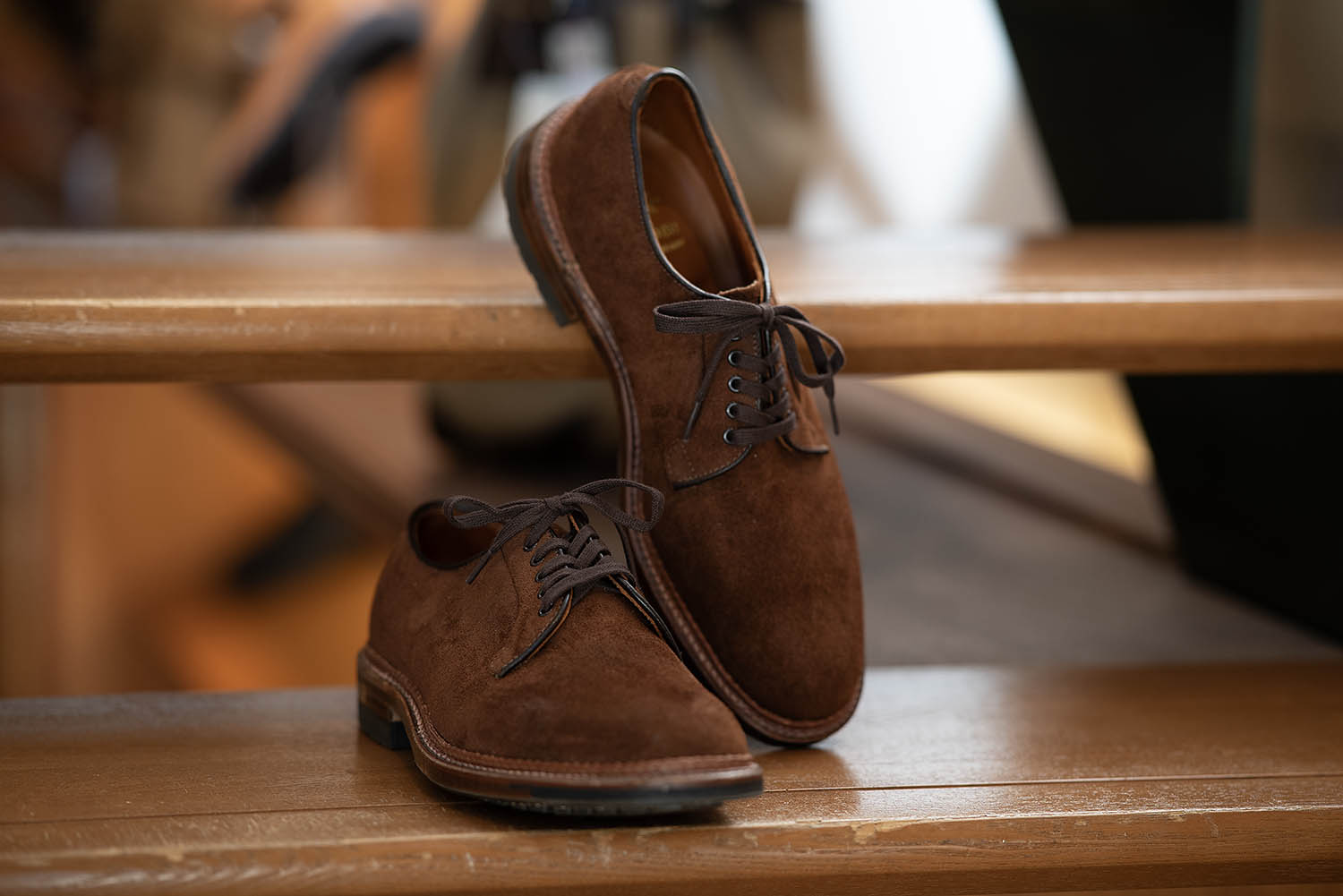 オールデン/Alden サドルシューズ 革靴 シャモアスエード 緑