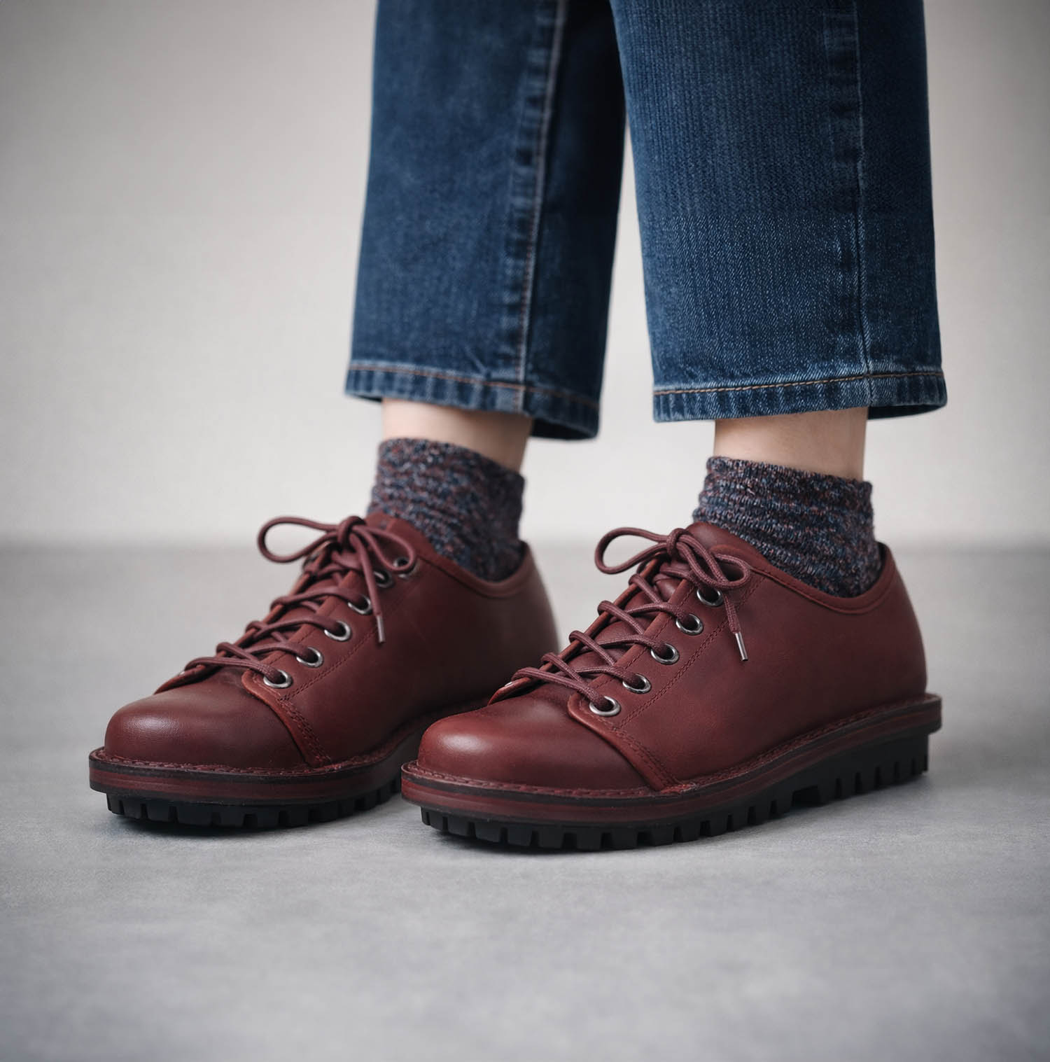 トリッペン 別注Todi ASPレッド レディース 着用イメージ