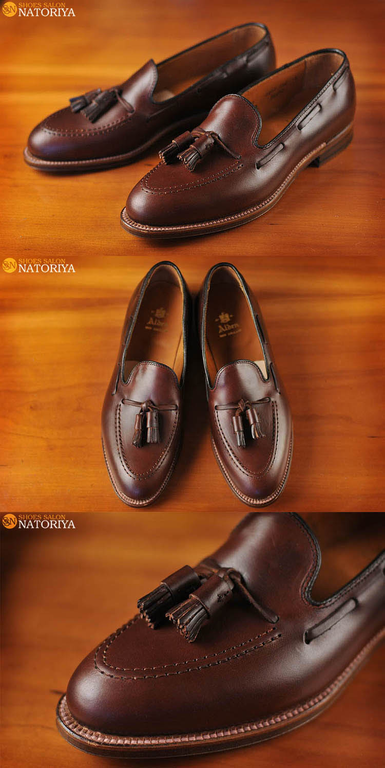 7.5】オールデンalden☆タッセルモカシンタッセルローファー黒