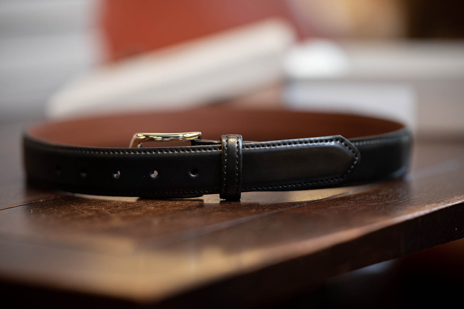 Alden オールデン レザーベルト USED】ALDEN オールデン シェルコードバン ドレス ベルト
