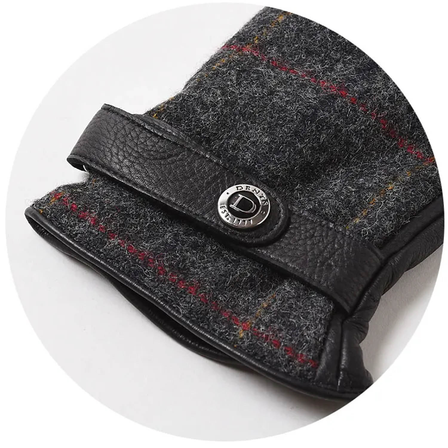 ǥ 15-1629  Moon TweedDeer skinߥߥ Black-Charcoal