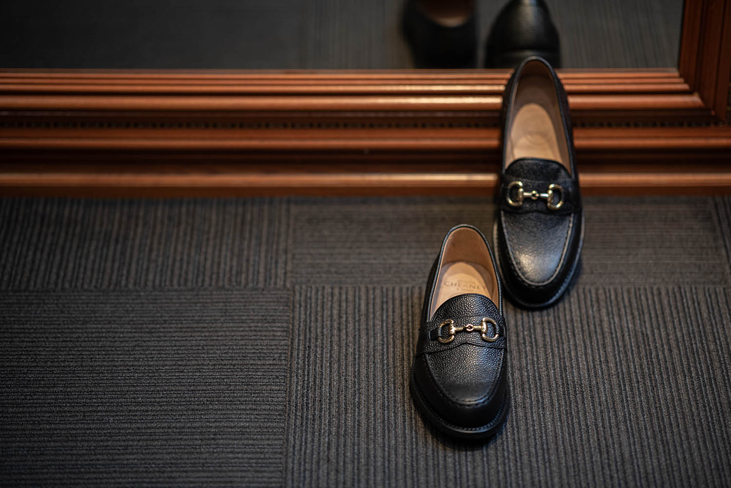 【JOSEPH CHEANEY】ブラウンゴールドビット付ローファー JOSEPH CHEANEY】ブラウンゴールドビット付ローファー JOSEPH