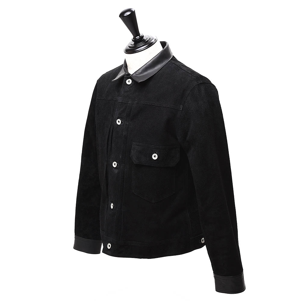 moto レザー 巾着 バッグ スウェード スエード モト 本池秀夫 コンチョ