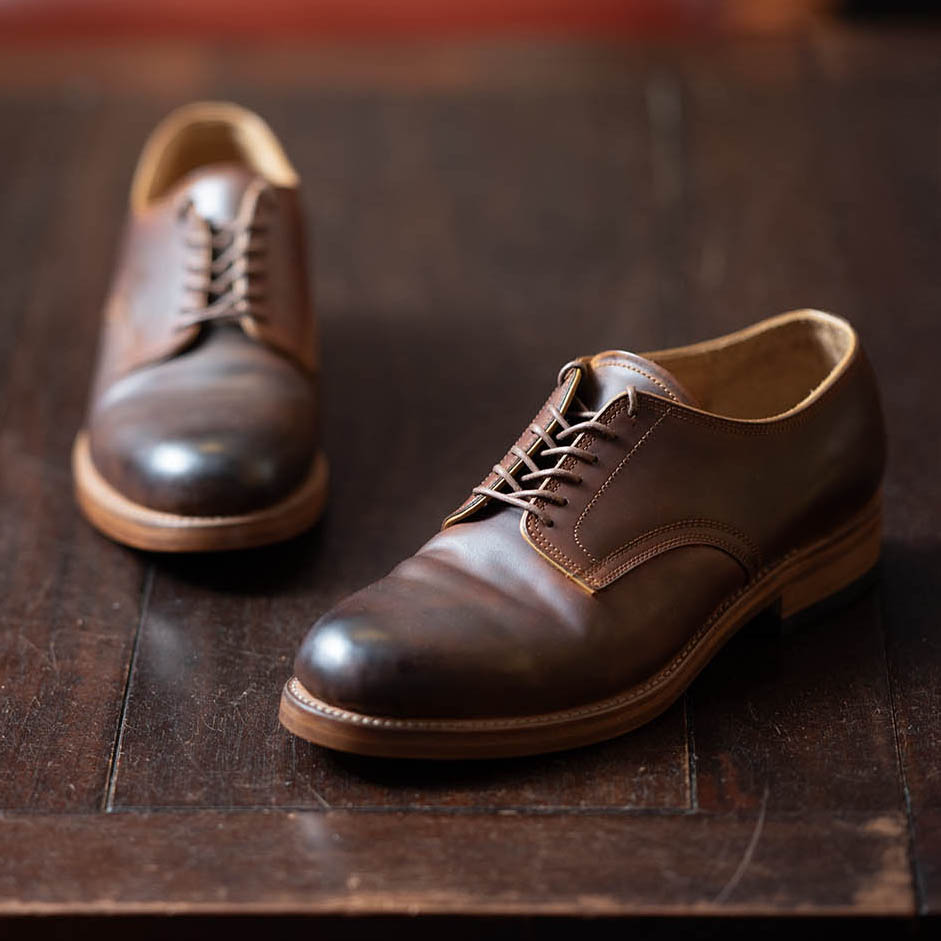 MOTO レザーシューズ コードバン(ブラウン)