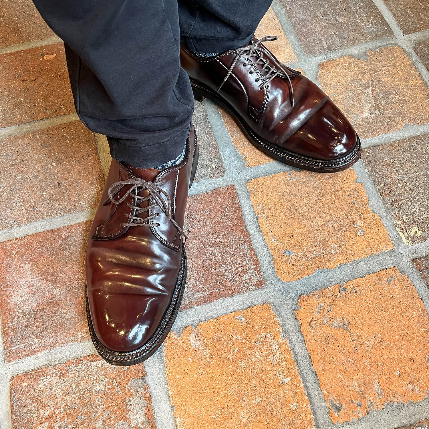 オールデン　990 サイズ9 （シューツリー付き） Alden - ALDEN 990 バーガンディー オールデン 8h 純正シュー