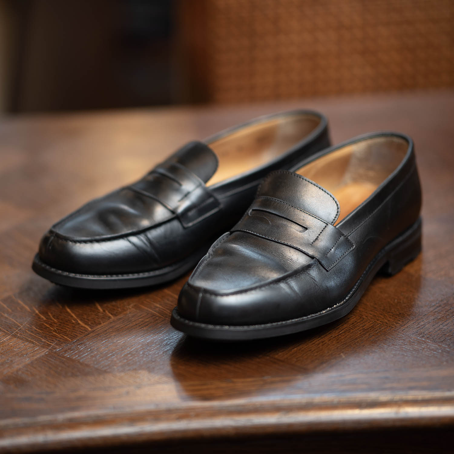 MANA クロコ型押し　エナメルローファー 35サイズ MANA クロコ型押し エナメルローファー 35サイズ 10ホール