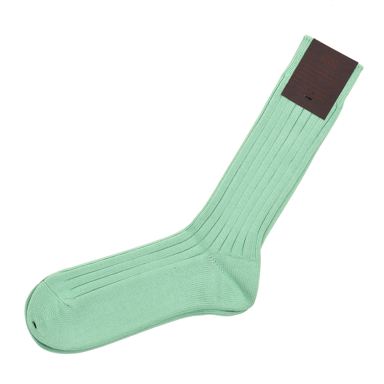 ラコタハウス×グレンクライド LHK003 コーマ糸リブソックス 【MINT】 販売店 (有)シューズサロンなとりや THE LAKOTA HOUSE 靴下 25-27cm