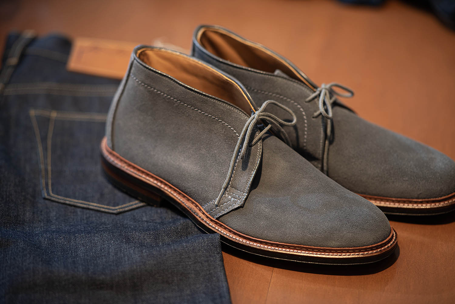 ǥ 1592L  CHUKKA BOOT 쥸㡼3  BLUE GRAY