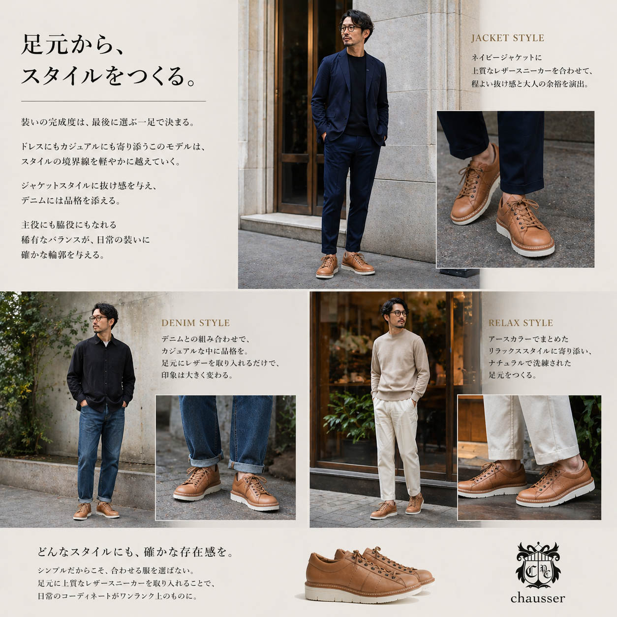 足元からスタイルをつくる