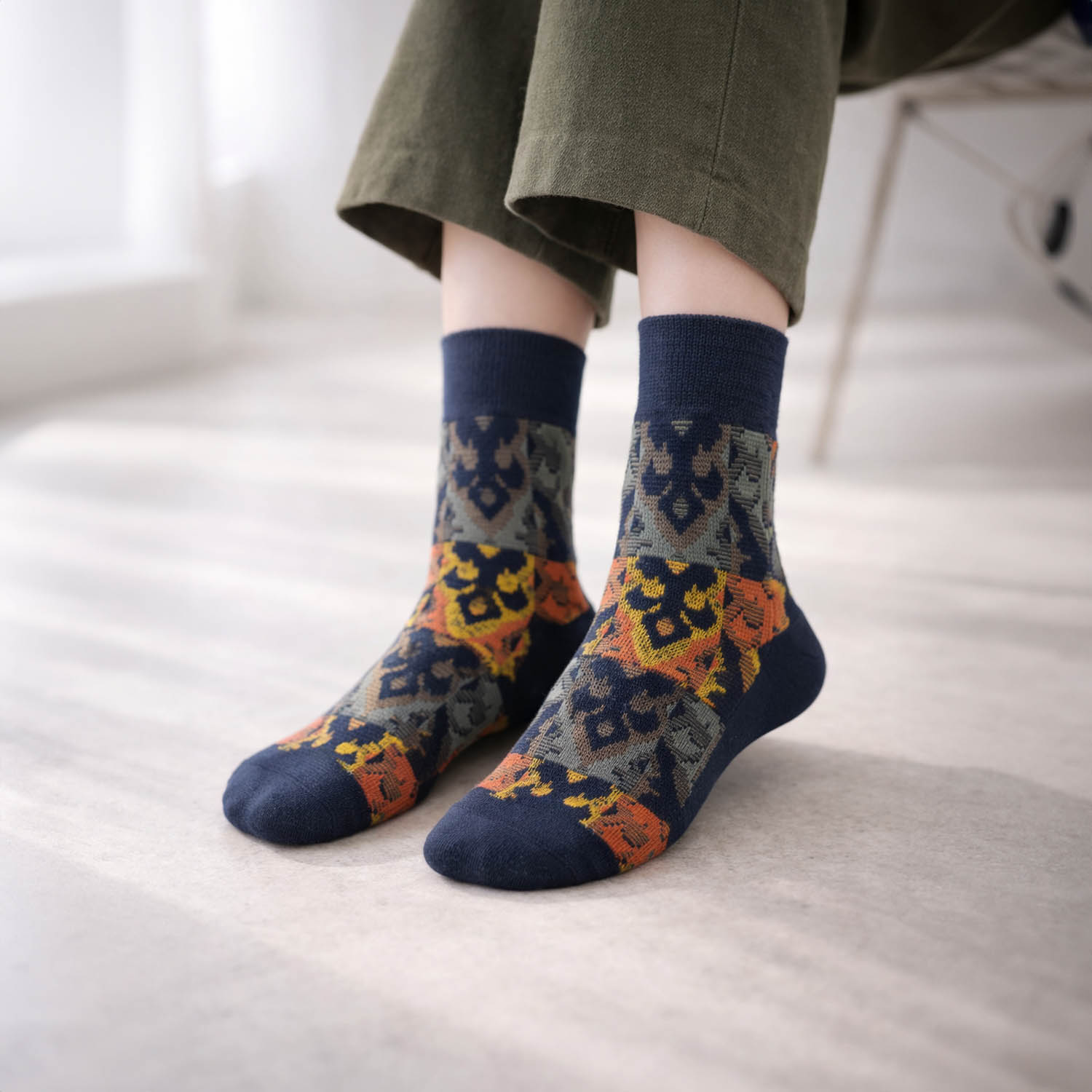 ayame AYM006-2502N ネイビー 着用イメージ