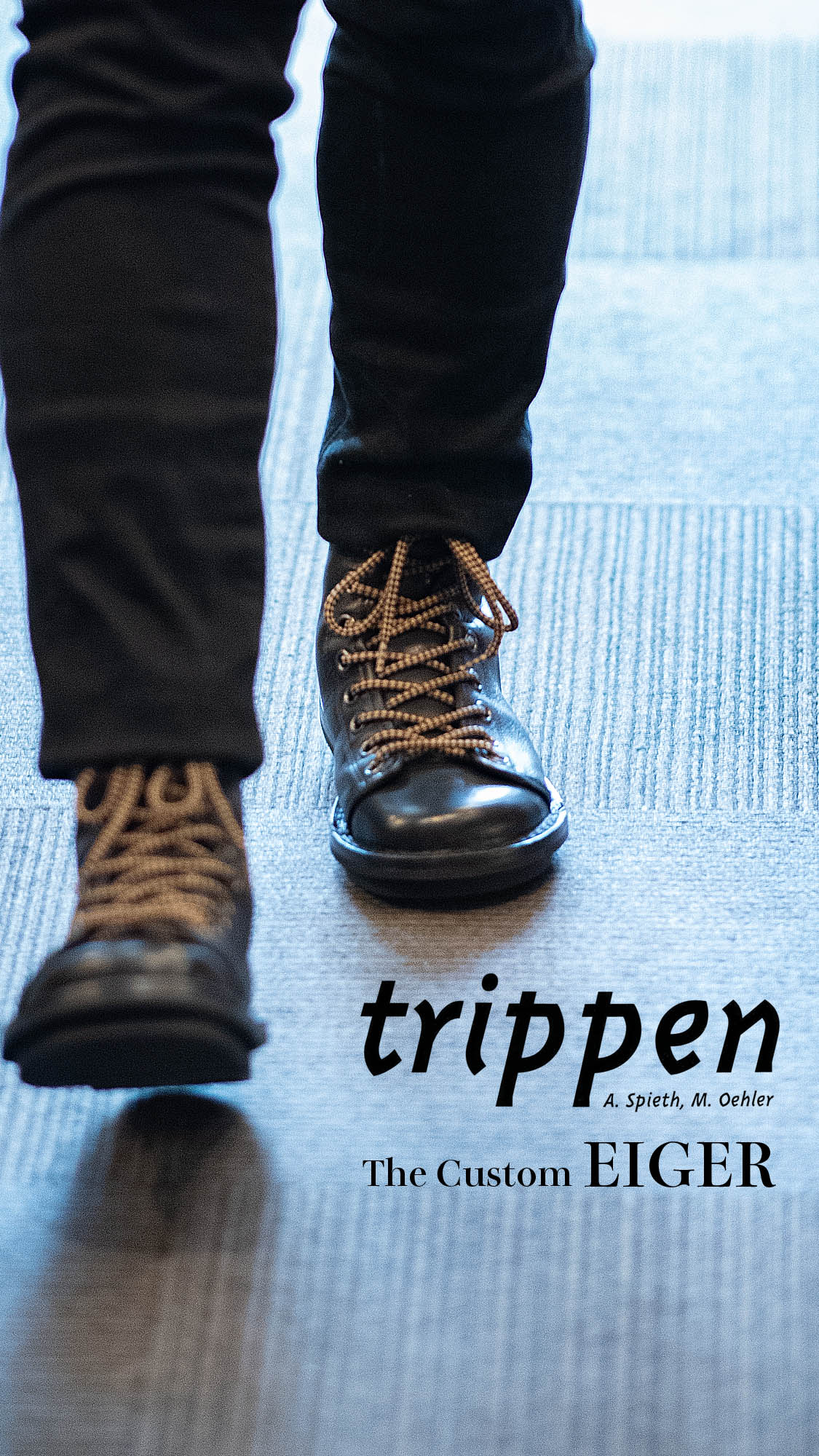 Customer walking with customized EIGER