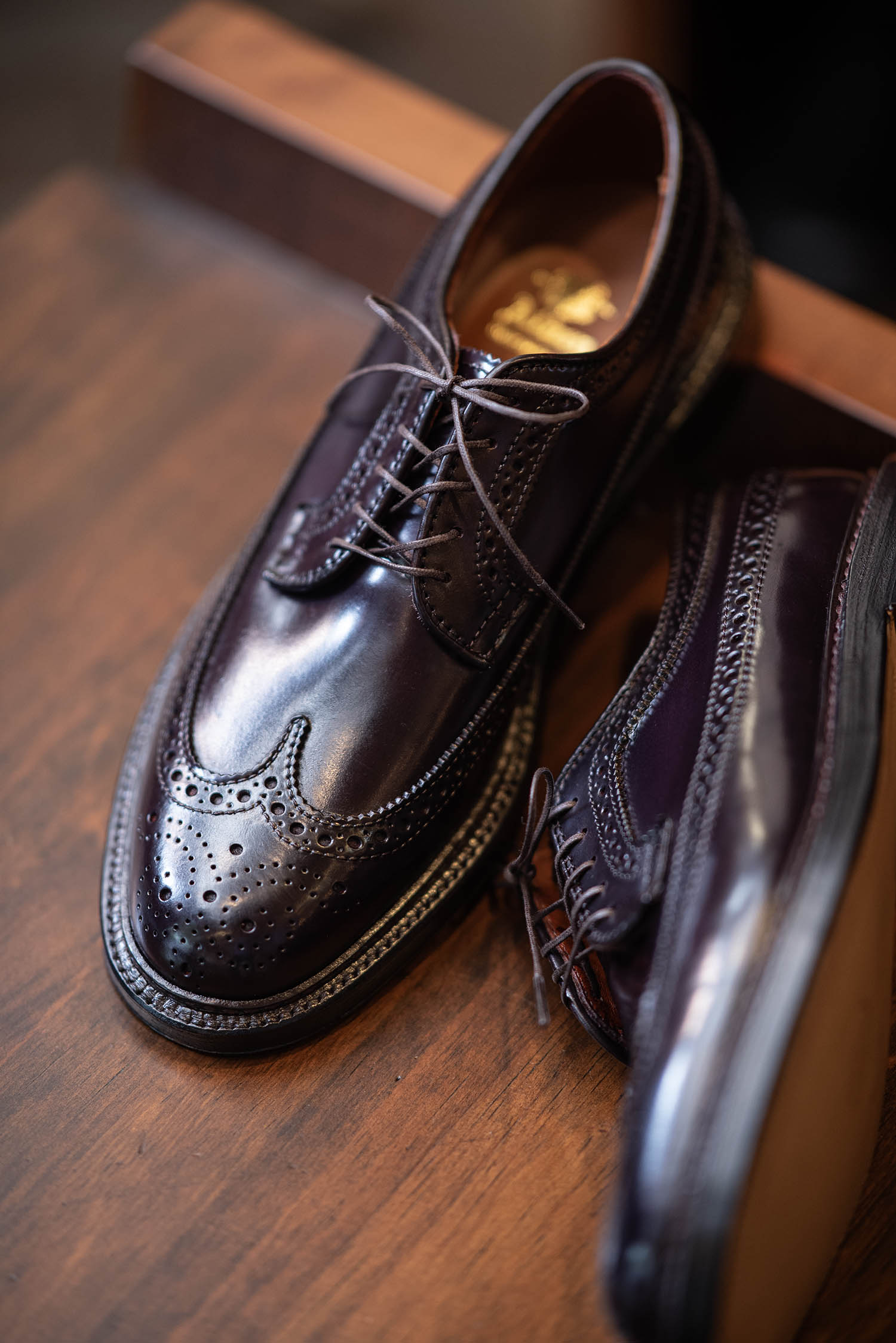 Alden ウイングチップus9 Alden オールデン 975 LONG WING TIP ロングウィングチップ #8
