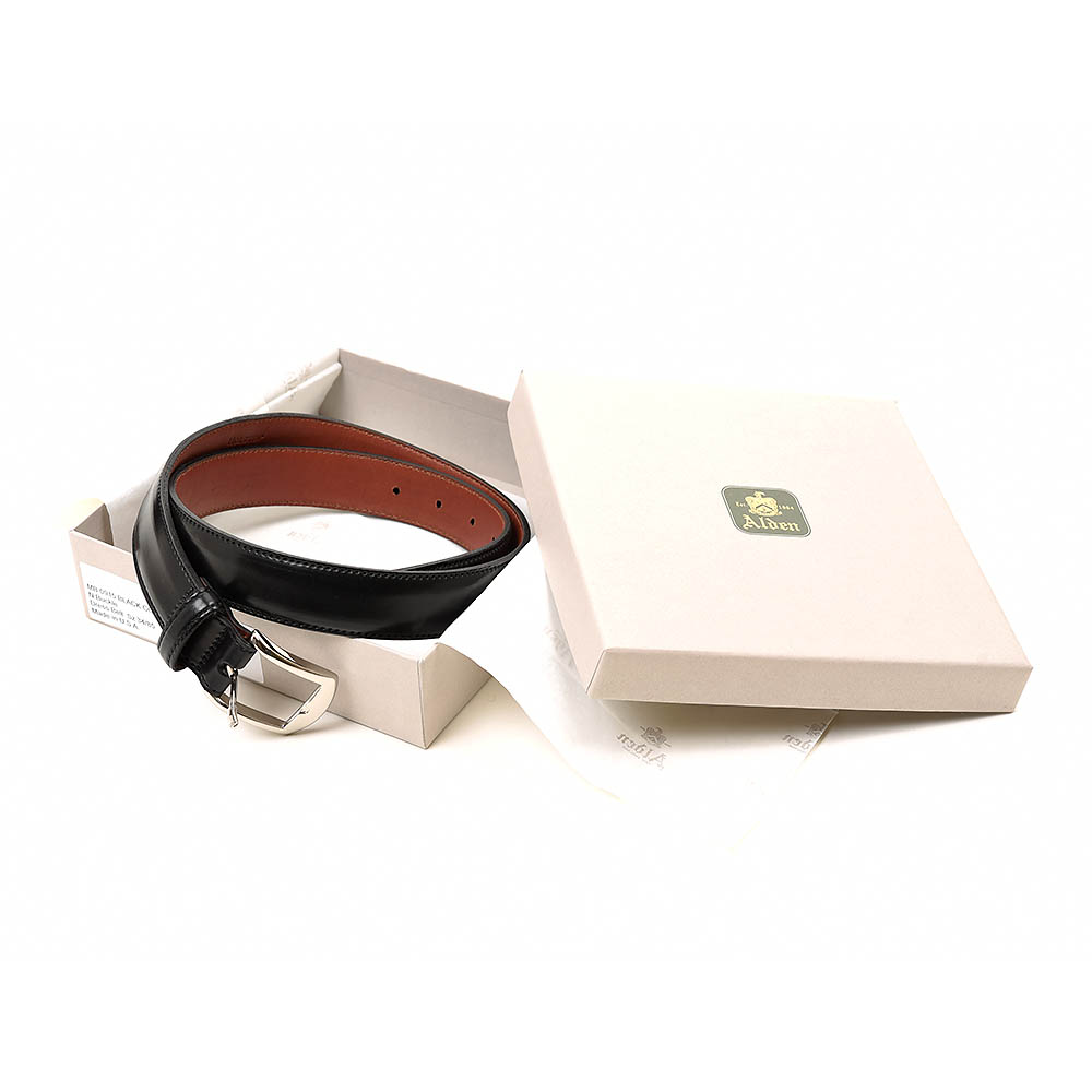 オールデン ALB-001 CORDVAN Dress Belt BLACK | 販売店 | (有