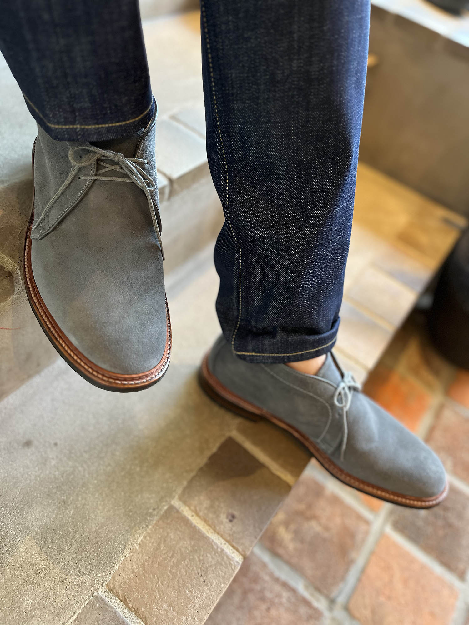 ǥ 1592L  CHUKKA BOOT 쥸㡼3  BLUE GRAY